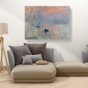 Tableau sur toile "Impression au soleil levant" de Claude Monet Remises