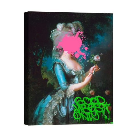 Impression sur toile tableau pop street art Marie Antoinette par Eric Chestier Promotion