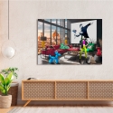 Tableau moderne imprimé pop art sur toile Surrealofts Firenze Gerard Madau Remises