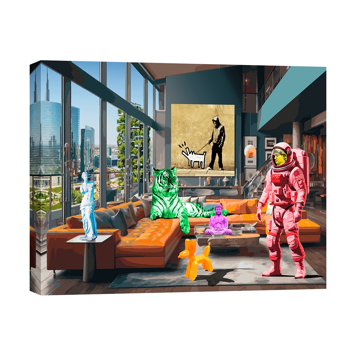 Impression sur toile tableau pop art Surrealofts Milano Gerard Madau Promotion Impression sur toile tableau pop art Surrealofts Milano Gerard Madau Promotion