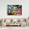 Impression sur toile tableau pop art Surrealofts Milano Gerard Madau Vente