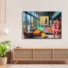Impression sur toile tableau pop art Surrealofts Milano Gerard Madau Remises