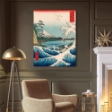 Tableau japonais impression sur toile Sea at Satta, 1858 Hiroshige Vente