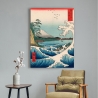 Tableau japonais impression sur toile Sea at Satta, 1858 Hiroshige Remises