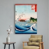 Impression sur toile paysage montagne et mer Monte Fuji Hokusai Kanagawa Vente