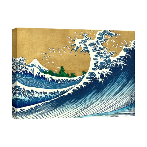 Tableau impression sur toile La grande vague de Kanagawa Hokusai Promotion
