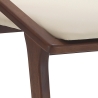 Ensemble de 2 chaises de salle à manger design moderne en bois et similicuir beige Hays Offre