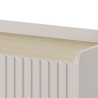 Meuble TV bas moderne 2 portes abattantes beige 153x50x38 Bitter Catalogue
