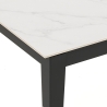 Table à manger extensible moderne 90x160-400 effet marbre Harper Offre