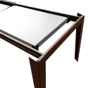 Table à manger extensible moderne 90x160-400 effet marbre Harper Caractéristiques