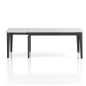 Table à manger extensible moderne 90x160-400 effet marbre Harper Réductions