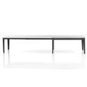 Table à manger extensible moderne 90x160-400 effet marbre Harper Modèle