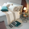 Parure de lit double draps et taies en satin de coton Heritage Vente