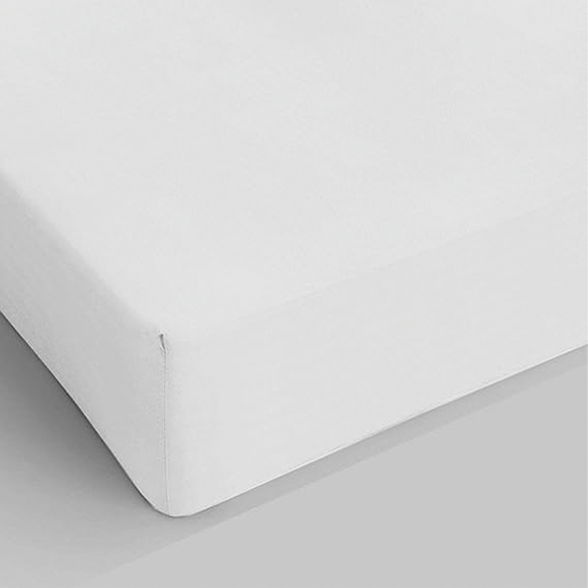 Drap-housse pour lit double 160x200cm coton blanc Toronto Promotion Drap-housse pour lit double 160x200cm coton blanc Toronto Promotion