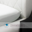 Drap-housse pour lit double 160x200cm coton blanc Toronto Offre