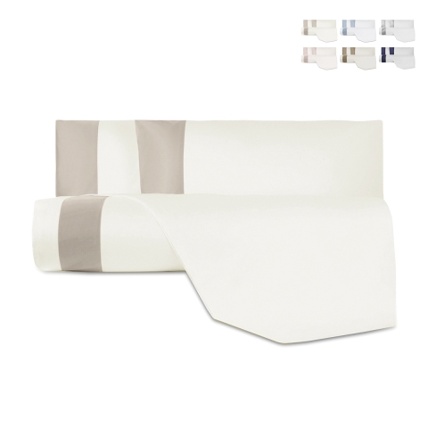 Parure de lit en coton et satin Heritage pour lit double Promotion
