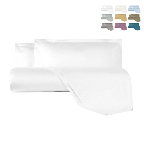 Housse de couette pour lit double en satin de coton Argentario Promotion
