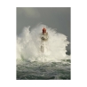 Tableau sur toile avec phare dans les vagues La Jument Jean Guichard Offre