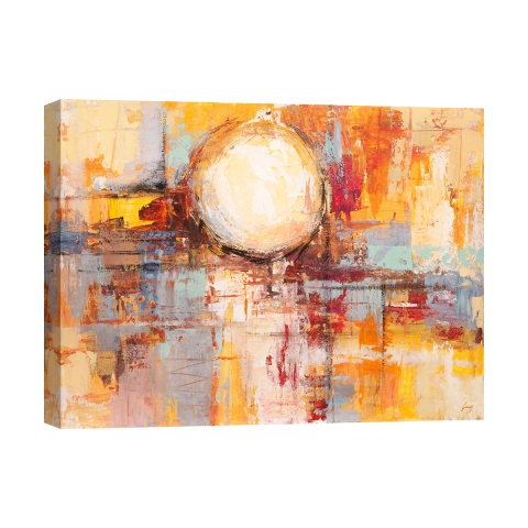 Tableau abstrait moderne impression colorée Riflessi del tramonto Lucas Promotion