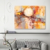 Tableau abstrait moderne impression colorée Riflessi del tramonto Lucas Remises