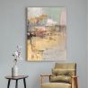 Tableau abstrait coloré impression sur toile Tramonto di luna II (detail) Lucas Vente