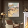 Tableau abstrait coloré impression sur toile Tramonto di luna II (detail) Lucas Remises