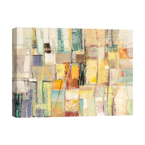 Tableau moderne abstrait coloré sur toile Colori di Primavera Lucas Promotion