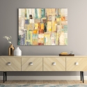 Tableau moderne abstrait coloré sur toile Colori di Primavera Lucas Vente