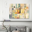 Tableau moderne abstrait coloré sur toile Colori di Primavera Lucas Remises