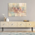 Tableau abstrait moderne impression sur toile Ville lointaine Lucas Remises