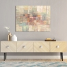 Tableau abstrait moderne impression sur toile Ville lointaine Lucas Remises