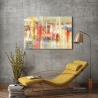 Tableau abstrait moderne sur toile canvas Couleurs reflets Lucas Vente