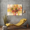 Tableau abstrait coloré sur toile pour salon Estate Lucas Vente