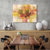 Tableau abstrait coloré sur toile pour salon Estate Lucas Remises
