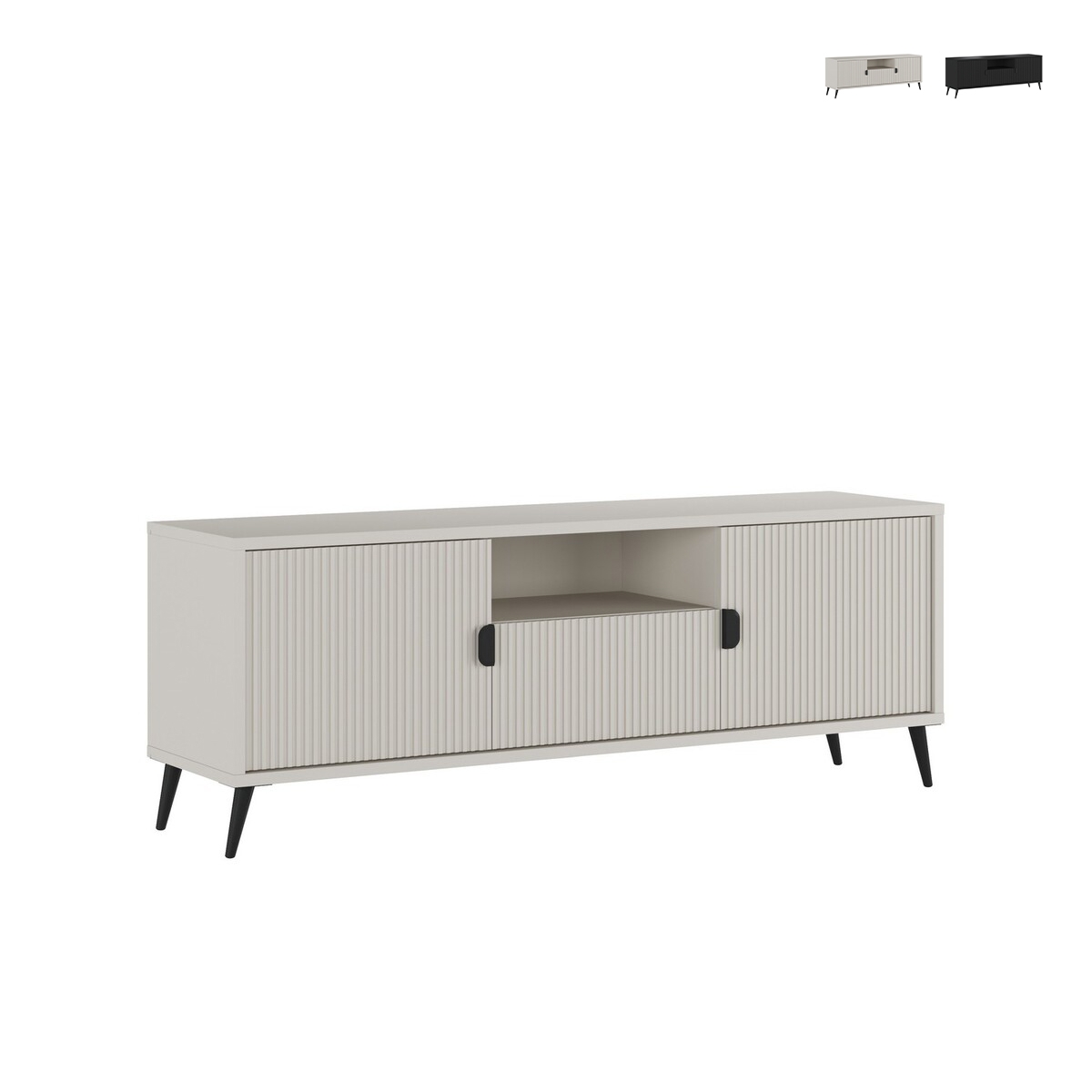 Meuble TV bas pour salon 2 portes et tiroir 153x40x61 Danielle Promotion Meuble TV bas pour salon 2 portes et tiroir 153x40x61 Danielle Promotion