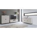 Meuble TV bas pour salon 2 portes et tiroir 153x40x61 Danielle Offre