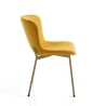Ensemble de 4 chaises modernes en tissu pour salle à manger cuisine Rann Gold Remises