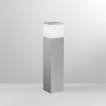 Lampadaire de jardin extérieur en métal argenté h60cm Booster Vente