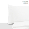 Lot de 2 taies d'oreiller 50x80cm en percale de coton à rabat Miami Promotion