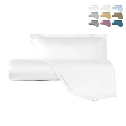 Ensemble housse de couette et taies d'oreiller une place et demie en satin Argentario Promotion