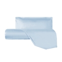 Ensemble housse de couette et taie d'oreiller pour lit simple en satin de coton Argentario Dimensions