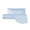 Ensemble housse de couette et taie d'oreiller pour lit simple en satin de coton Argentario Dimensions