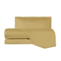 Parure de lit simple draps et taie d'oreiller en satin Argentario Dimensions