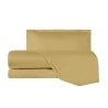 Parure de lit simple draps et taie d'oreiller en satin Argentario Dimensions