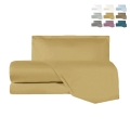 Parure de lit simple draps et taie d'oreiller en satin Argentario Promotion
