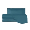 Parure de lit une place et demie en satin drap taie d'oreiller Argentario Dimensions