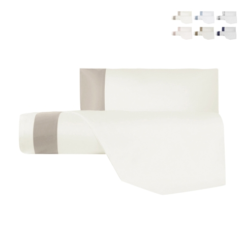 Parure de couette pour lit simple coton satin avec taie d'oreiller Heritage Promotion