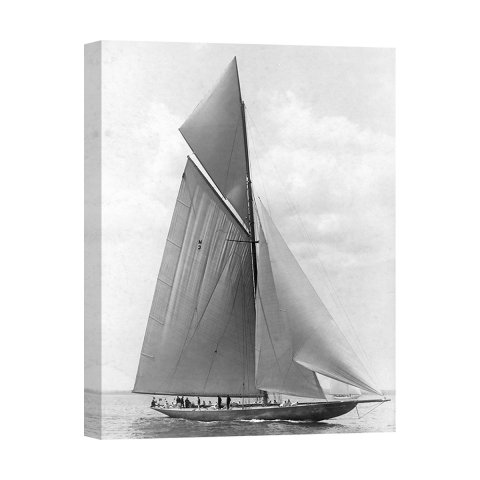 Impression sur toile The Vanitie During the America's Cup, 1910 Edwin Levick Promotion