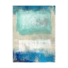Tableau imprimé sur toile abstrait moderne beige bleu Magic Sea Ludwig Maun Offre