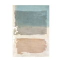 Tableau sur toile abstrait nuances beige bleu Libra II Ludwig Maun Offre